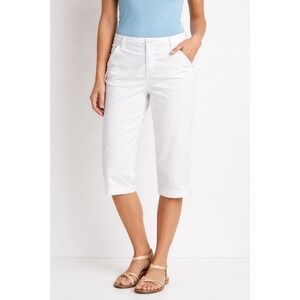 Columbia Sportswear Capris White Cotton Blend Women's Size 10 Cropped Pants